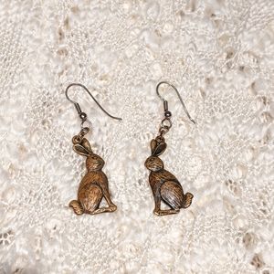 💍Rustic Rabbit earrings